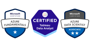 Data Analytics Certification Badges Lockup